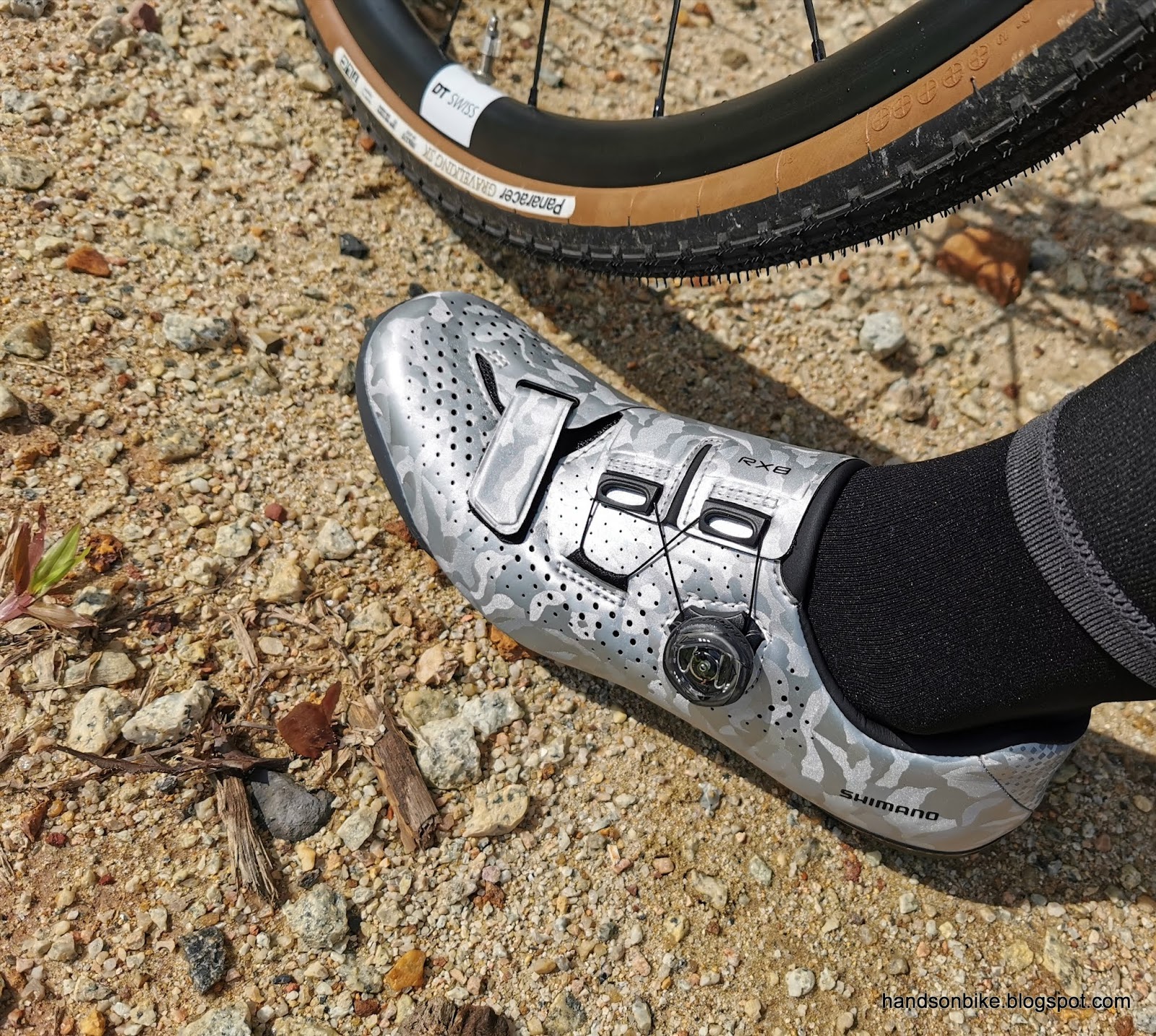 Hands On Bike: Shimano RX8 Gravel Shoes - Silver Camo