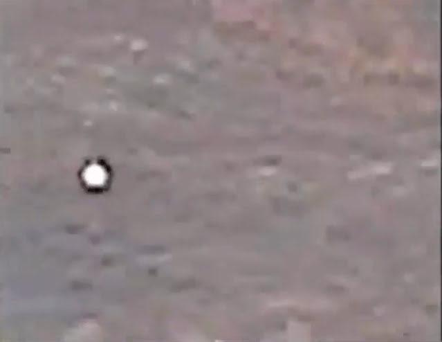 This is a closer look at the White Utah UFO Orb in the 2002 video.