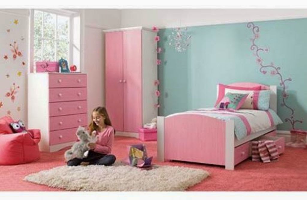 50 Cat Dinding Kamar 2 Warna Pink Dan Biru Ide Baru