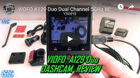 Original Viofo A129 Duo GPS Wifi Car Dash Cam w/ Parking Monitor Hard Wire Kit 