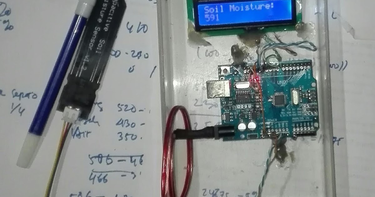Wayan Lukito Arduino LCD 16x2 Capacitance Sensor Meter Ukur Kelembaban