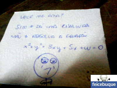 Cantada Challenge Accepted aqui no Feicebuque 