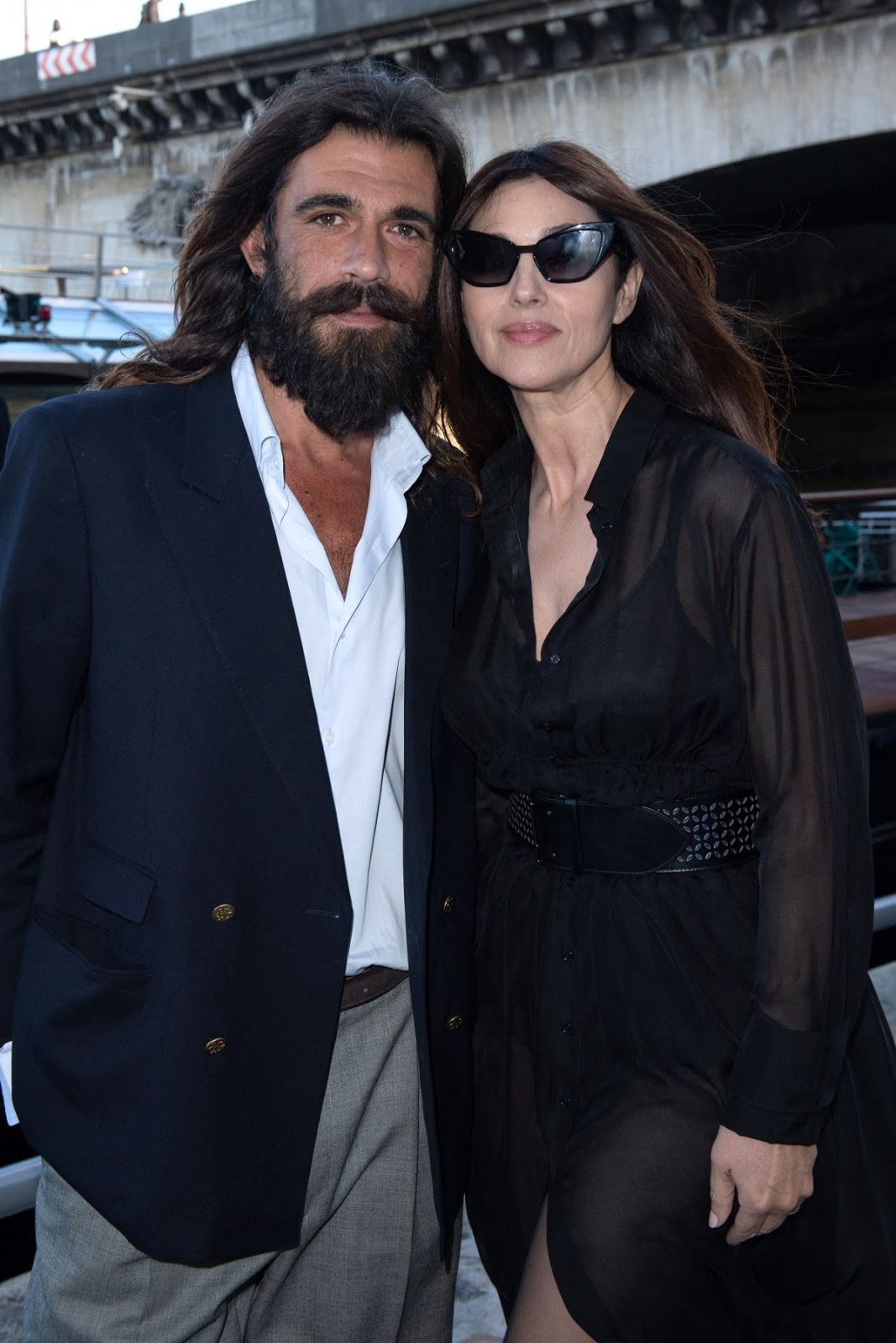 Monica Bellucci and Nicolas Lefebvre at Maud Fontenoy Foundation Gala