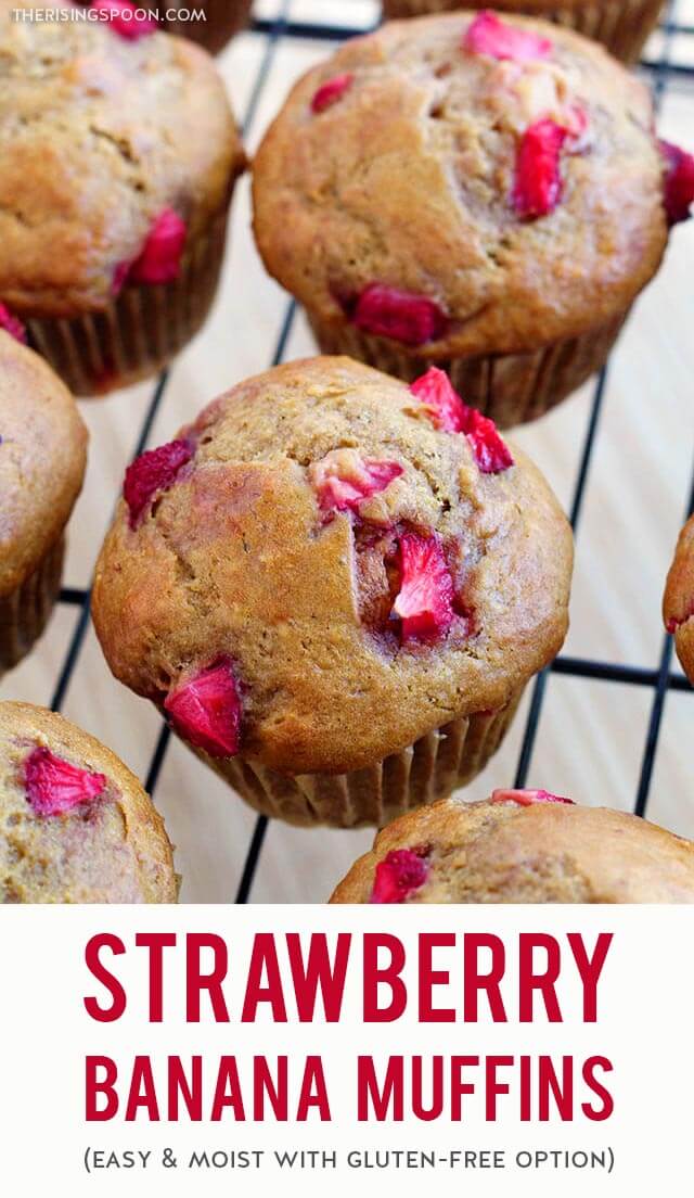 Strawberry Banana Muffins The Rising Spoon