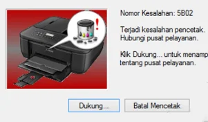 Cara Mengatasi Error 5B02 Printer Canon MX497