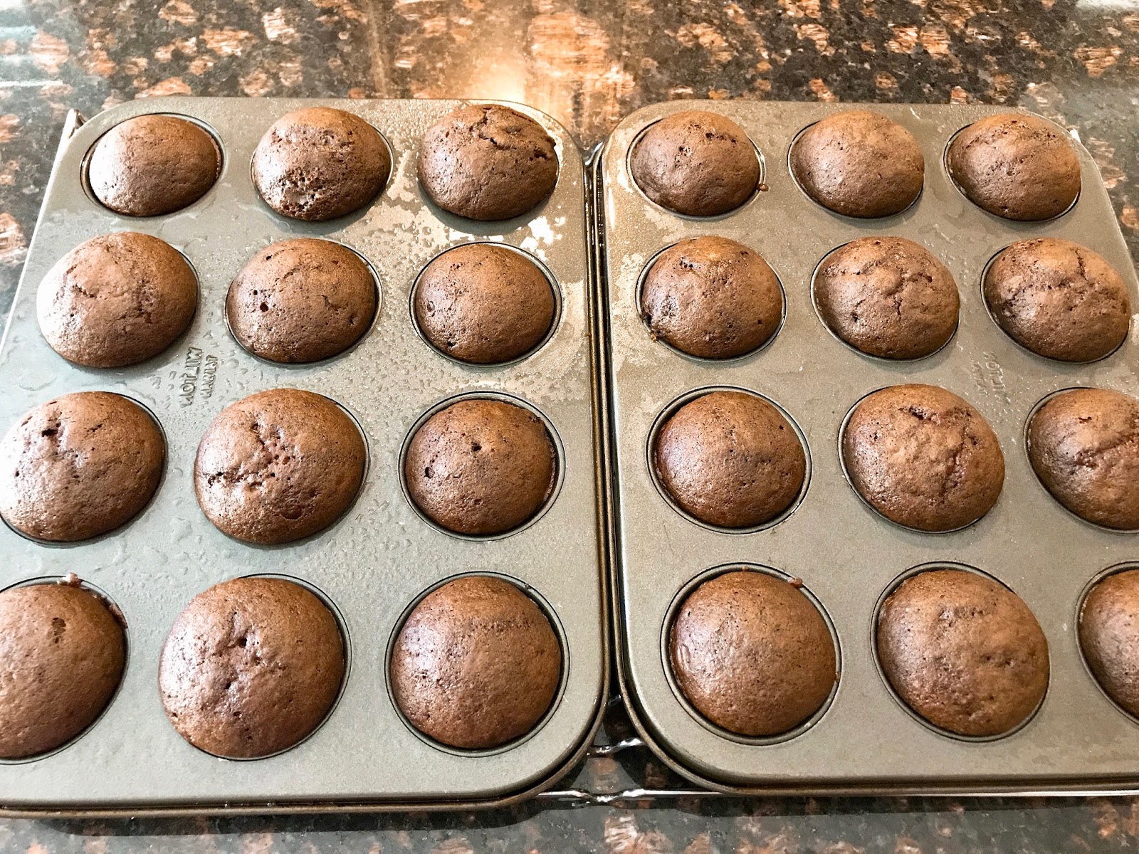 Baked Glazed Chocolate Donut Holes