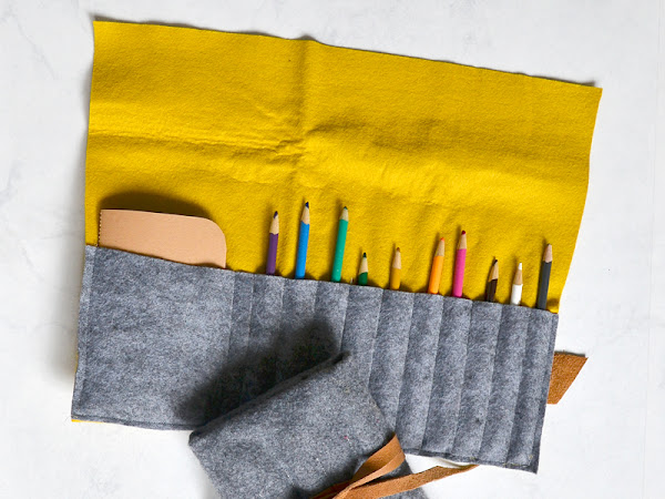 How to Make a Felt Pencil Case Easy Sewing tutorial