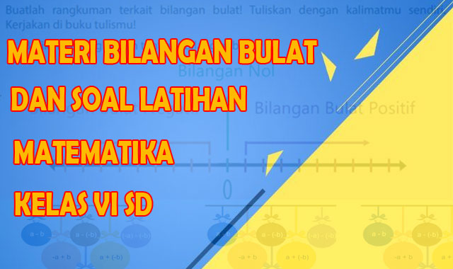 Materi Dan Soal Latihan Bilangan Bulat Matematika Kelas 6 Sd Kurikulum 2013 Admin Sekolah