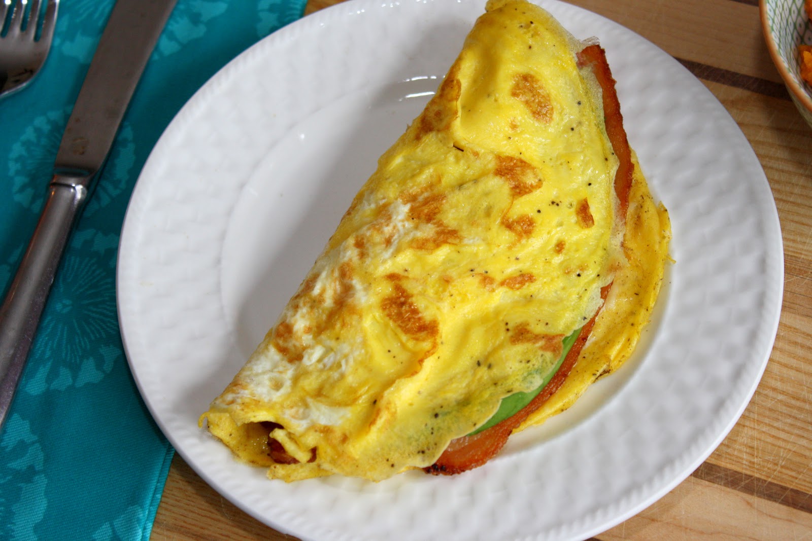 The Bitchin' Kitchin' Bacon Avocado Omelette