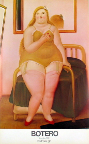 Tableau Botero Quattro Donne 50x50 Cm Sur Toile - Reproduction D'art Italienne