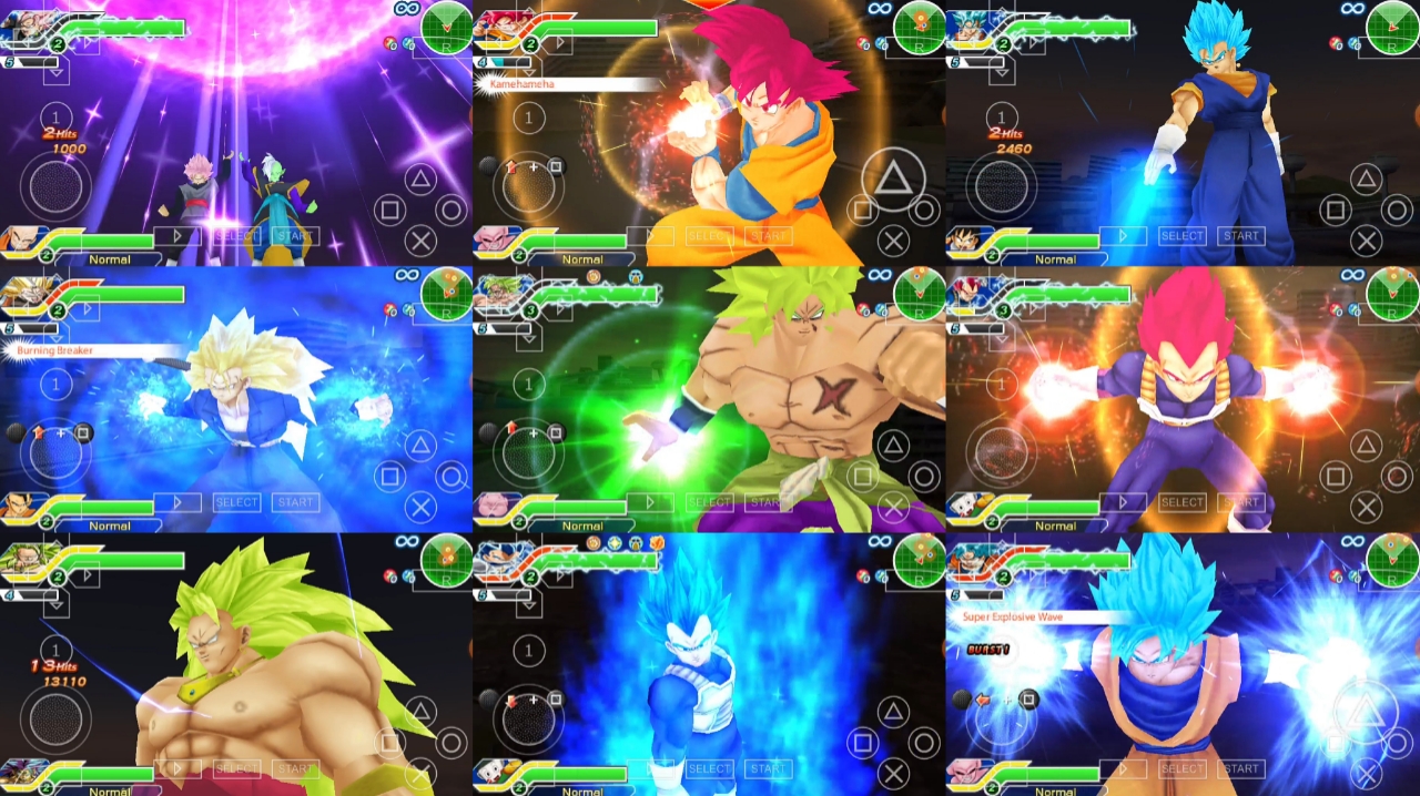 Android PSP Game DBZ Tenkaichi Tag Team Texture Original Mod