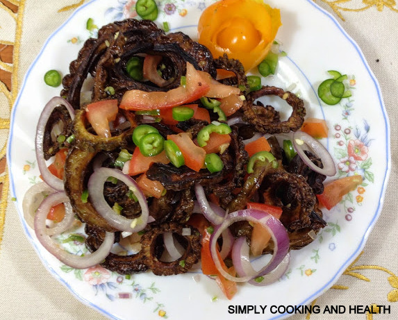 Simply Cooking and Health: Fried bitter melon salad - Balsam-pear