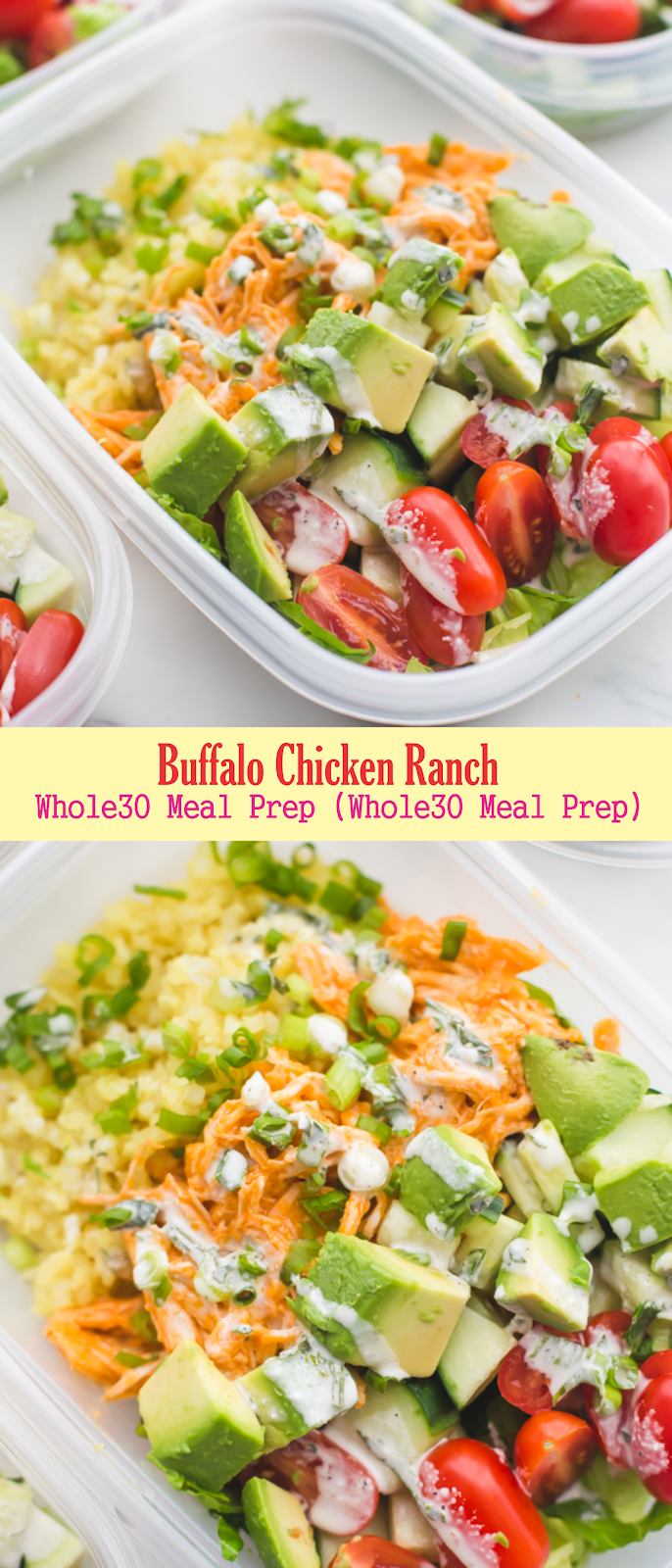 Buffalo Chicken Ranch Whole30 Meal Prep (Whole30 Meal Prep) EAT