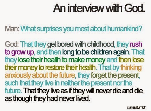 AN INTERVIEW WITH GOD MAN WHAT SURPRISES YOU MOST ABOUT HUMANKIND