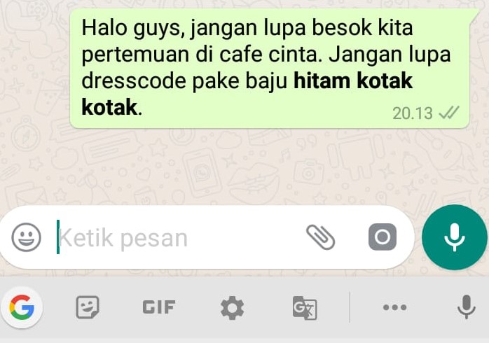 Cara Membuat Tulisan Miring Tebal Dan Coret Tengah Di Whatsapp Agar Menghidupkan Suasana