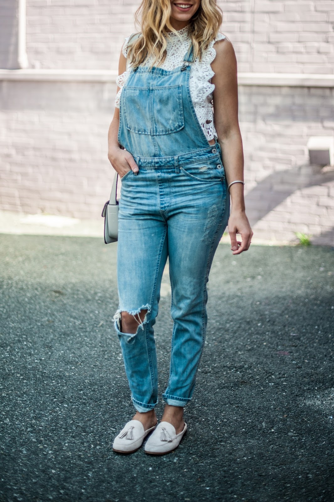 Her Name Is Sylvia How to make overalls look feminine