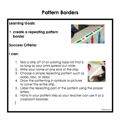 Learning and Sharing with Ms. Lirenman: Nine Pattern Math Task Cards