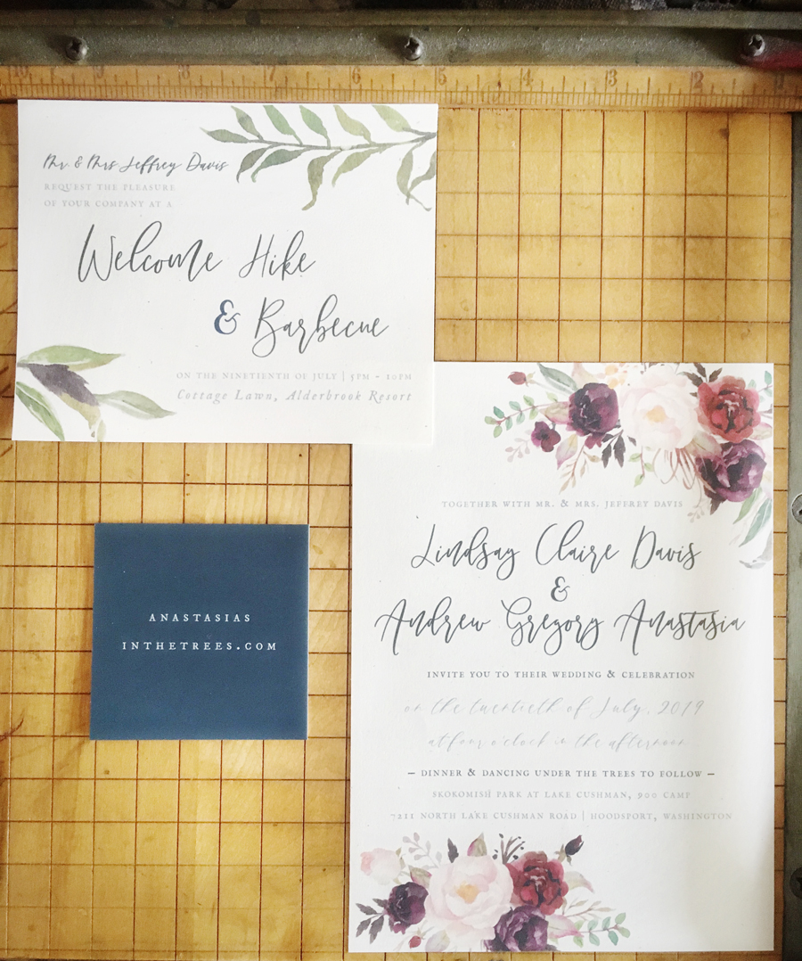 The Lovely Red Fox: Stationery Design From Our Wedding