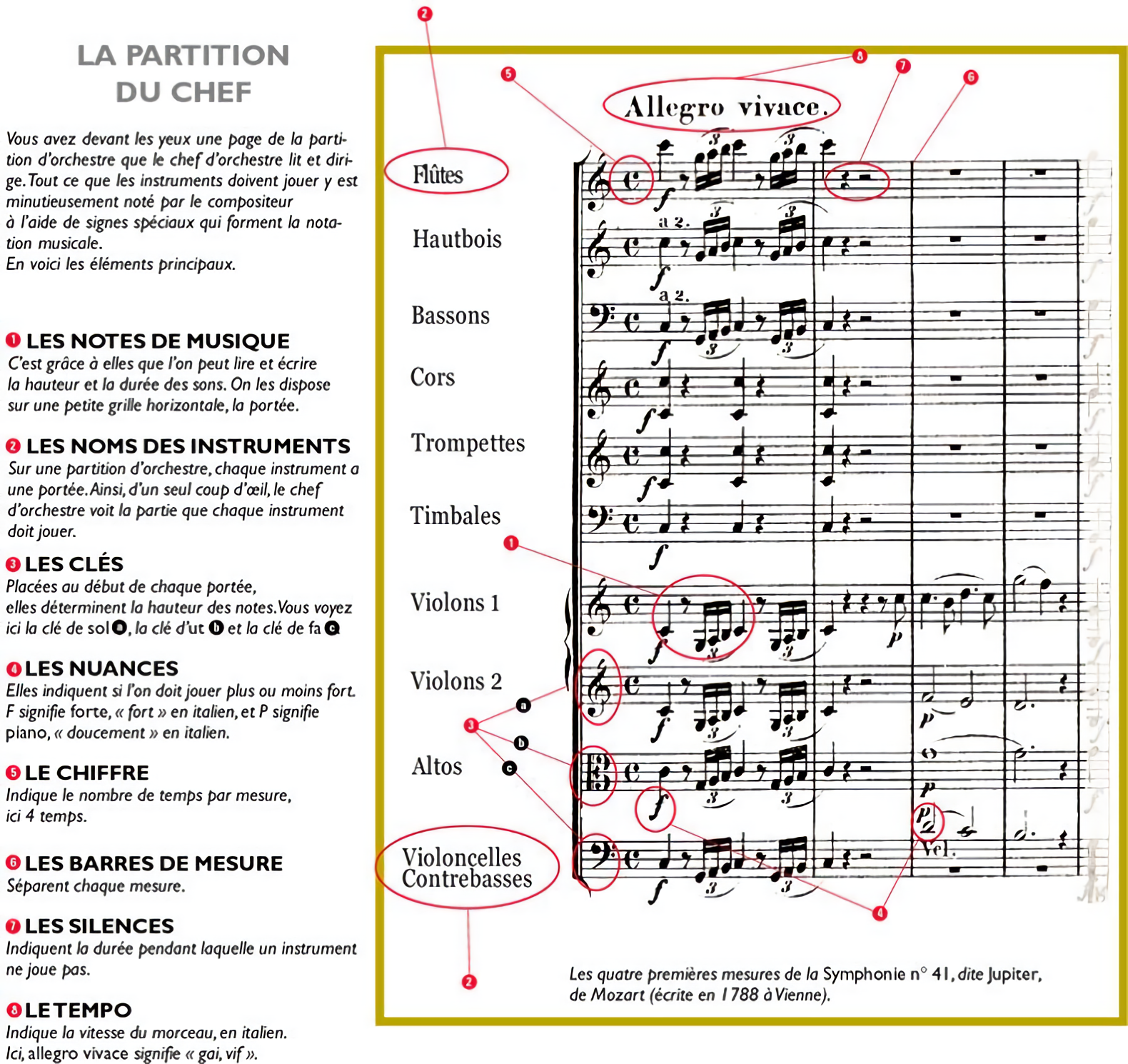 Comment lire une partition d'orchestre ?