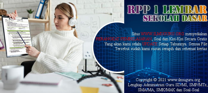 RPP Tematik Kelas 4 Semester Ganjil RPP 1 Lembar Tematik Kelas 4