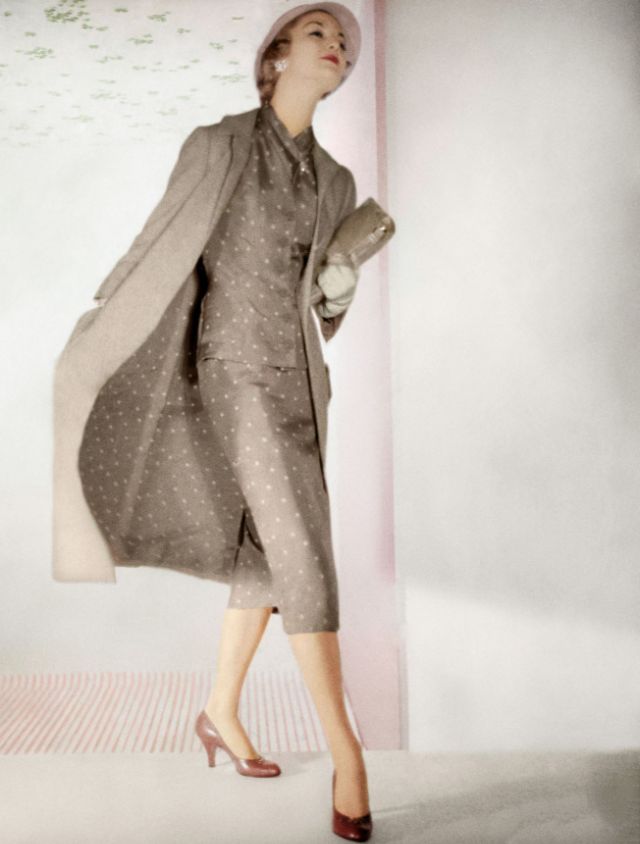 30 superbes photos en couleurs du modèle iconique de Vogue Jean Patchett dans les années 1950