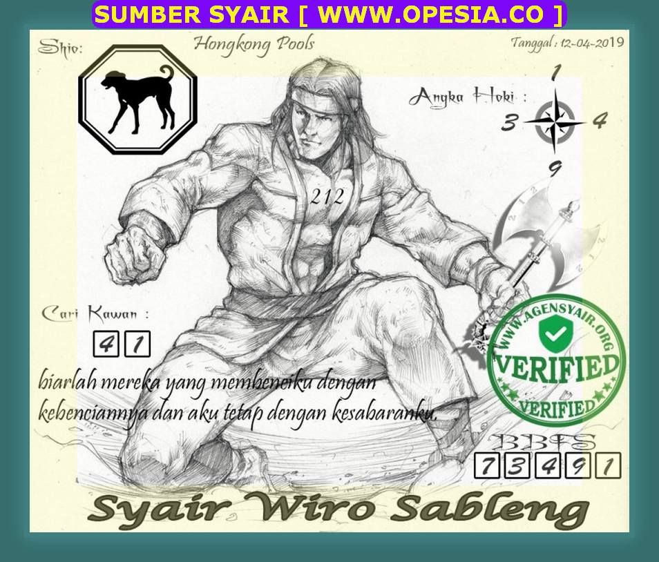 Kode syair hk Jumat 12 April 2019 GOsyair SEDIA KODE