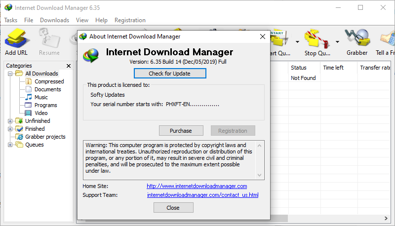 Internet Download Manager 6.35 Build 14