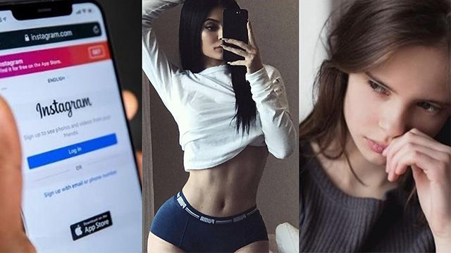 Instagram models shows fake curves to impress audience