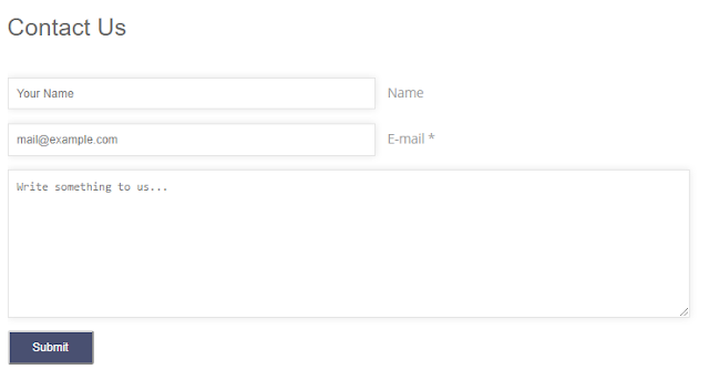 How to add Stylish Contact Us form in Blogger using with HTML and CSS 