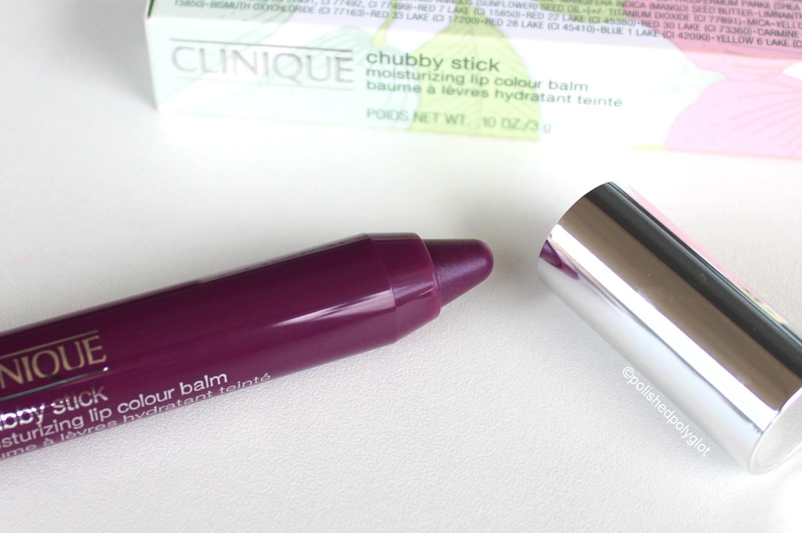 Lippy of the week: Clinique Chubby stick #16 voluptuous violet / Polished  Polyglot