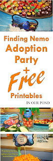 FREE Printables for Finding Nemo ADOPTION Party from In Our Pond