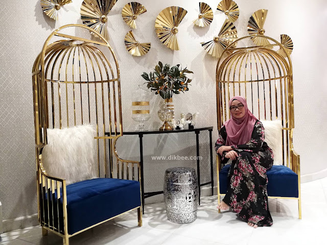 Tudiaa.. siap kaler gold tu, ni emas betul ke? Wow, Cantiknya Rumah Baru Nur Sajat