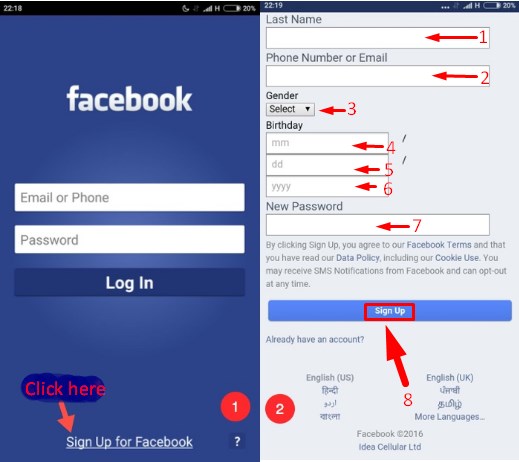 [最新] facebook login sign up in english language 326473-Facebook login