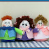 3 in 1 Hawk Family Oldest Children Softie Wool Felt Dolls Free Combo
E-Pattern