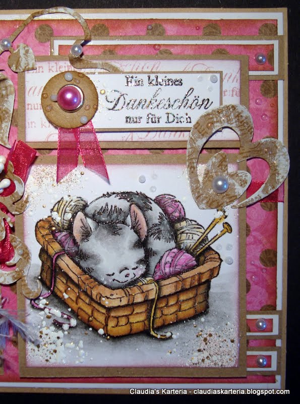 Claudia's Karteria: Ein kleines wolliges Dankeschön / A little woolly thank you