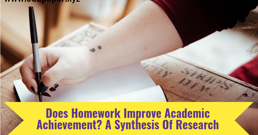 synthesis of research on homework