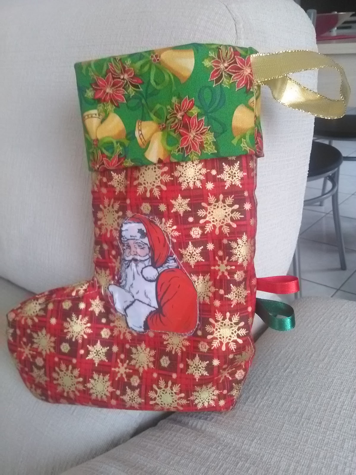 Couture loisir: La botte du Père Noël