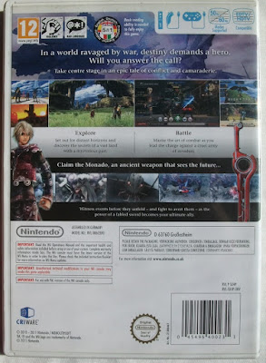 Xenoblade Chronicles - Caja UK Pal detrás