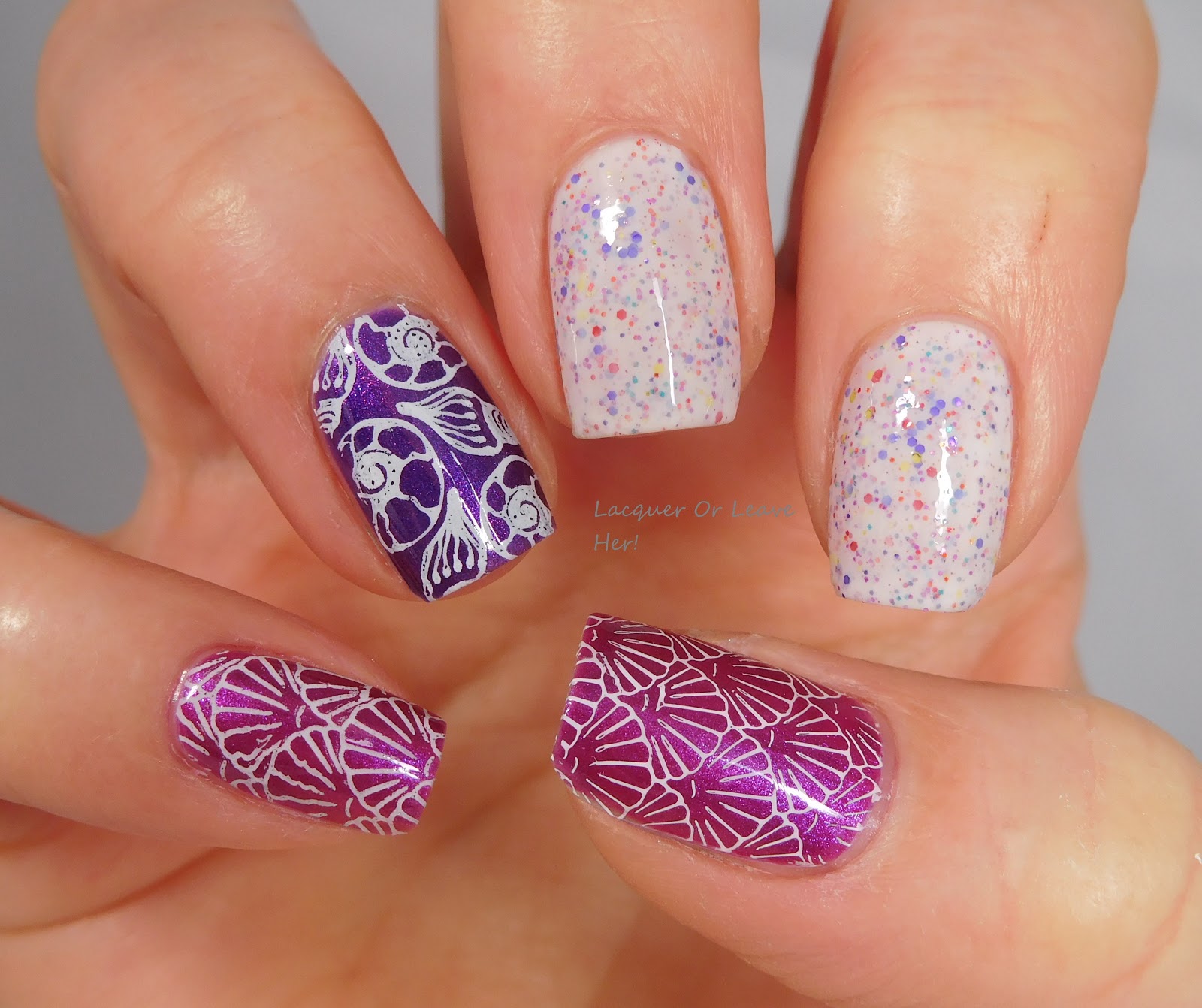 Lacquer or Leave Her! Review Lina Nail Art Supplies Born To Sail 01 (plus mani featuring Girly