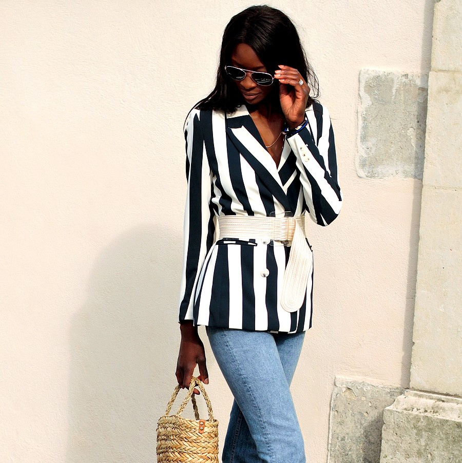 Le blazer ray?� - Styles by Assitan. Blog mode. French style blogger