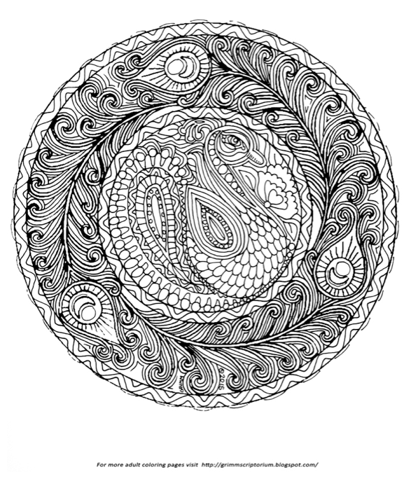 radial designs coloring pages - photo #43