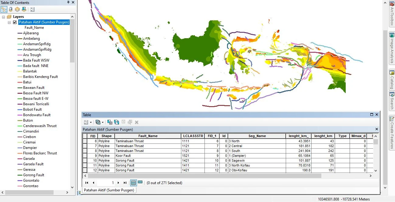 Shapefile (SHP) Peta Zonasi Gempa Seluruh Indonesia