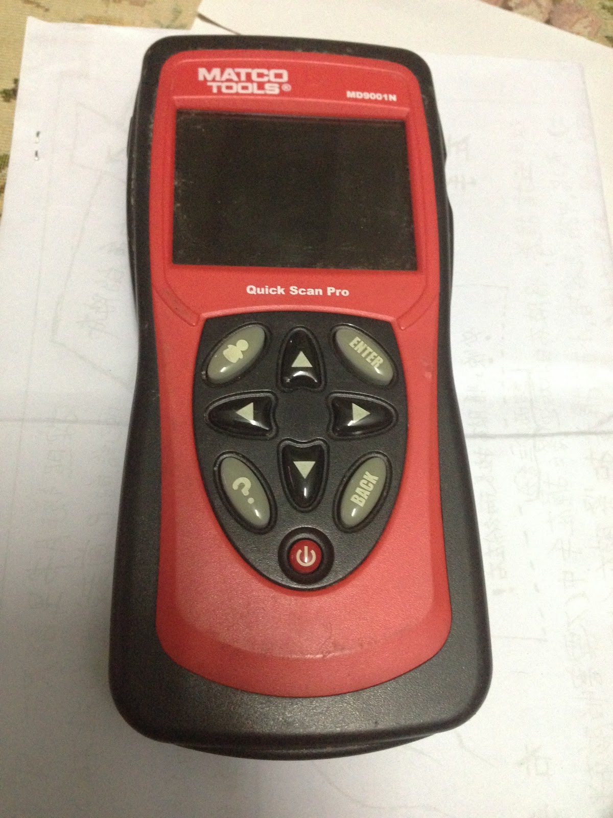 Bob electronics: MATCO TOOLS MD9001N Quick Scan Pro OBD I and II Scan Tool