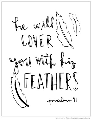 psalm 91 coloring page