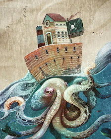04-Pirate-boat-and-octopus-Francisco-Fonseca-www-designstack-co