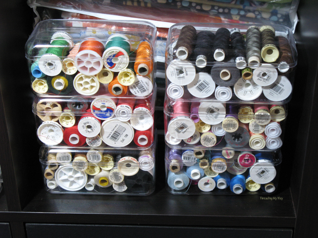 Glide thread storage trays, thread spool organizers, embroidery thread  storage