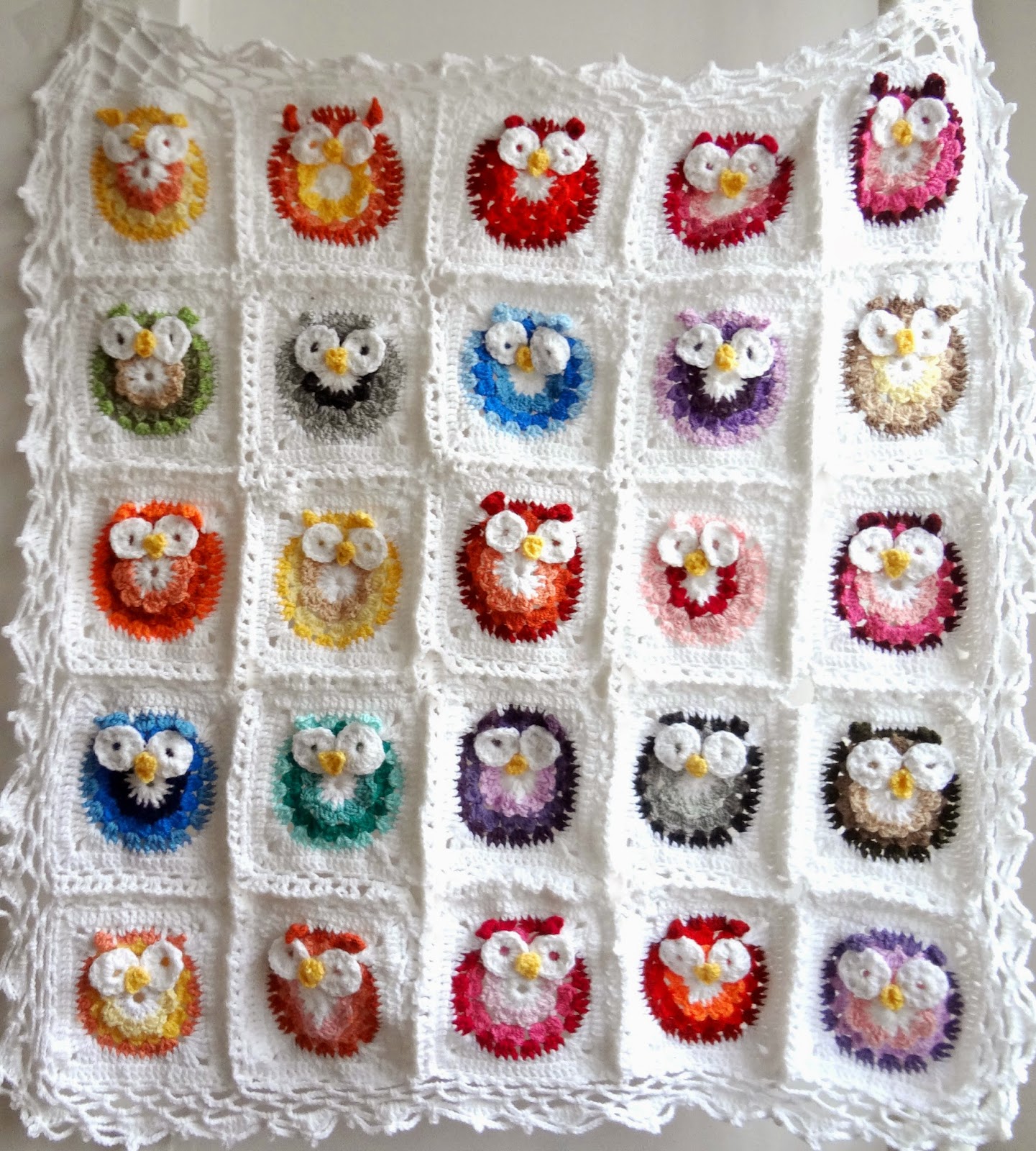 blanket easy crochet owl baby Crochet Blanket Owl Treasures: Pattern Little