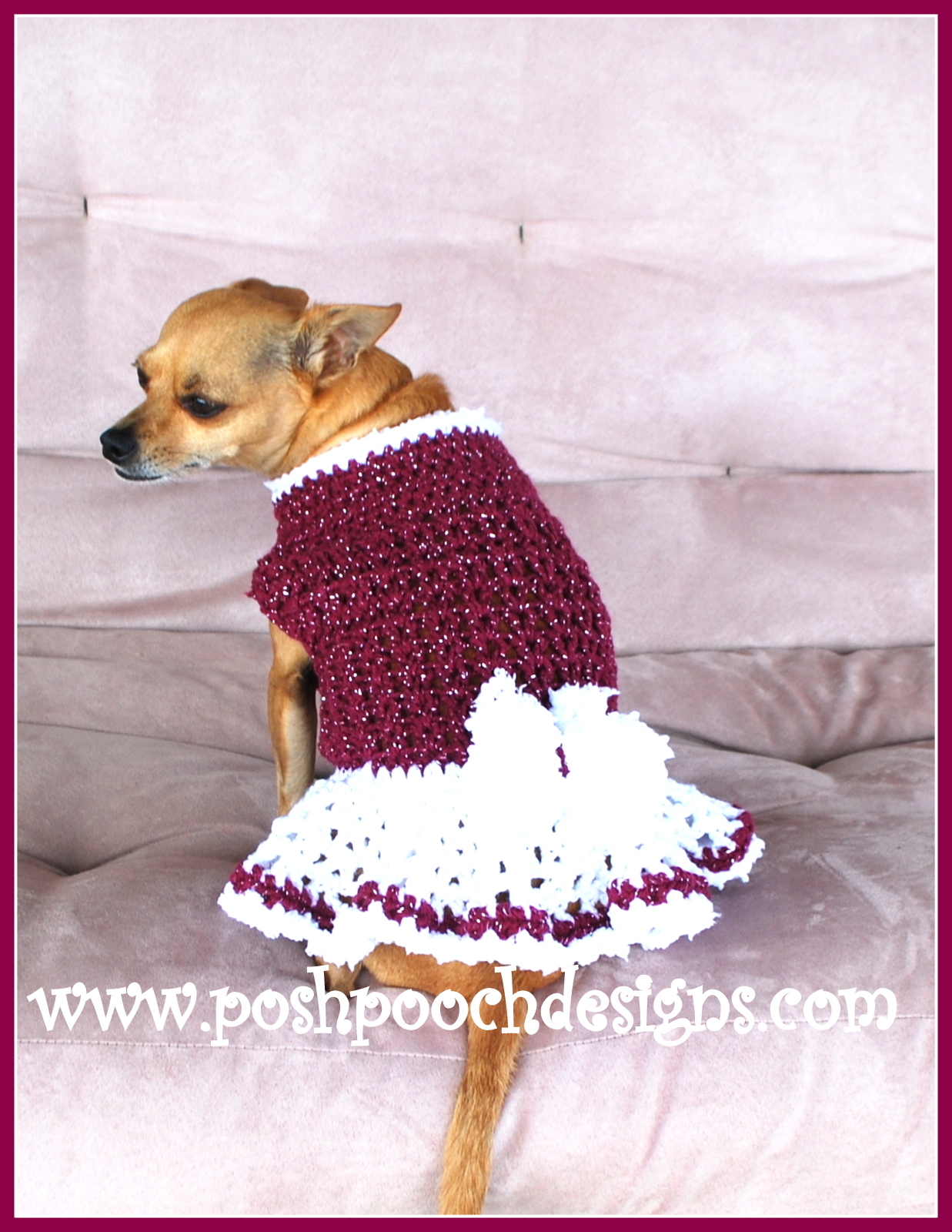 Crochet dog 2025 skirt pattern