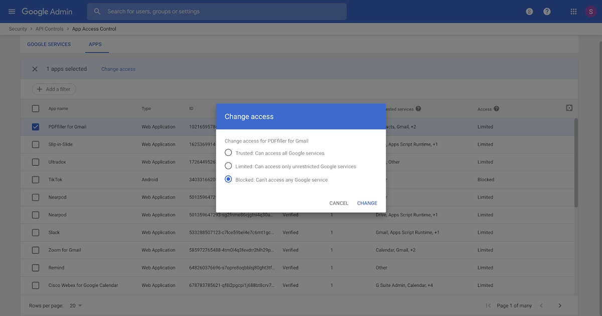 Google Workspace Updates Block apps from accessing G Suite data with