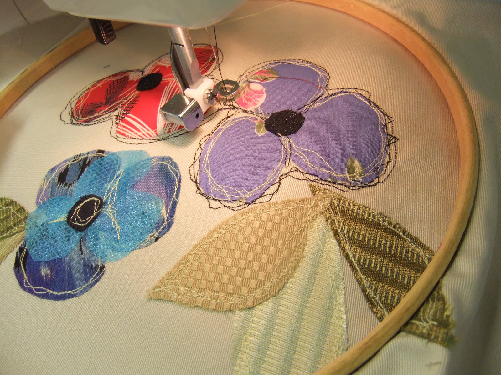 Making matters free machine embroidery  applique